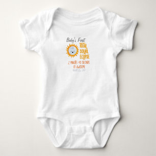 Baby's eerste totale zonnebrand Emoji Moon Romper