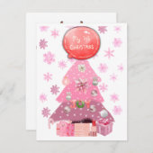 Baby's eerste vakantieseizoen feestdagenkaart (Voorkant / Achterkant)