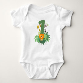 Baby's eerste verjaardag bodysuit - Wild One Oerwo