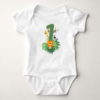 Baby's eerste verjaardag bodysuit - Wild One Oerwo