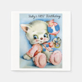 Babys Eerste Verjaardag Papier Servetten (Voorkant)