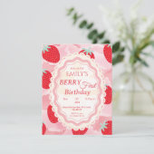 Baby's First Birthday Invitation (Debout devant)