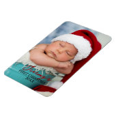 Baby's First Christmas 4x6 Photo Refrigerator Magneet (Linkerzijde)