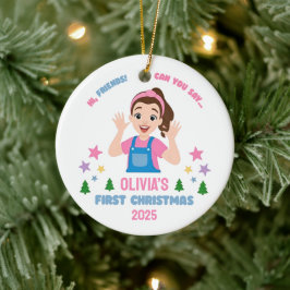 Baby's First Christmas Custom Name Keramisch Ornament