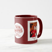 Baby's First Christmas Custom Name Photo Keepsake Mok (Voorkant rechts)