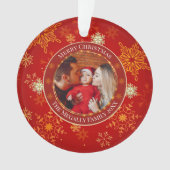 Baby's First Christmas Custom Name Photo Keepsake Ornament (voorkant)