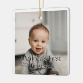 Baby's first Christmas Customizable Photo Ornament (Links)
