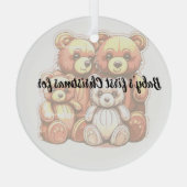 Baby's first Christmas Glas Ornament (Achterkant)