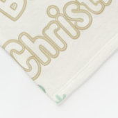 Baby's First Christmas Keepsake Milestone  Fleece Deken (Hoek)