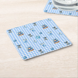 Baby's First Christmas Magic! Vierkante Kartonnen Onderzetter