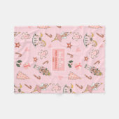 Babys First Christmas Nutcracker Fleece Deken (Voorkant (Horizontaal))