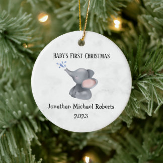 "Baby's First Christmas" Olifant Ornament
