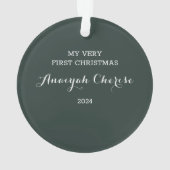 Baby's First Christmas Ornament  (dos)