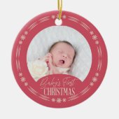 Baby's First Christmas Ornament Design (Voorkant)