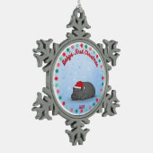 Baby's First Christmas - Pewter Hippo Ornament (Links)