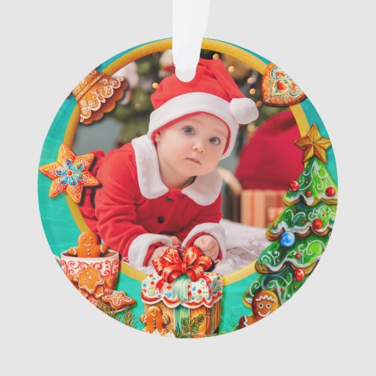 Baby's First Christmas Photo | Holiday Keepsake (devant)