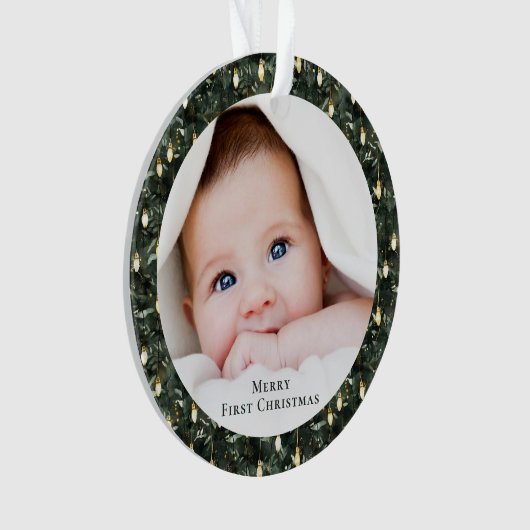 Baby's First Christmas Photo Keepsake Ornament (voorkant)