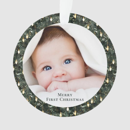 Baby's First Christmas Photo Keepsake Ornament (voorkant)
