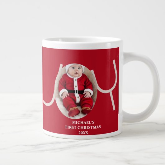 Baby's First Christmas Photo Red Coffee Mug (Droite)