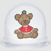 Baby's First Christmas Sparkle – Teddy Bear Sneeuwbol (Achterkant)
