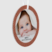 Baby's First Christmas Terracotta Photo Keepsake (devant)