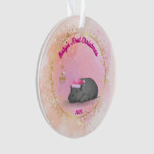 Baby's First ChristmPygmy Hippo Christmas Ornament (devant)