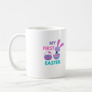 Babys First Easter Funny Rabbit Koffiemok