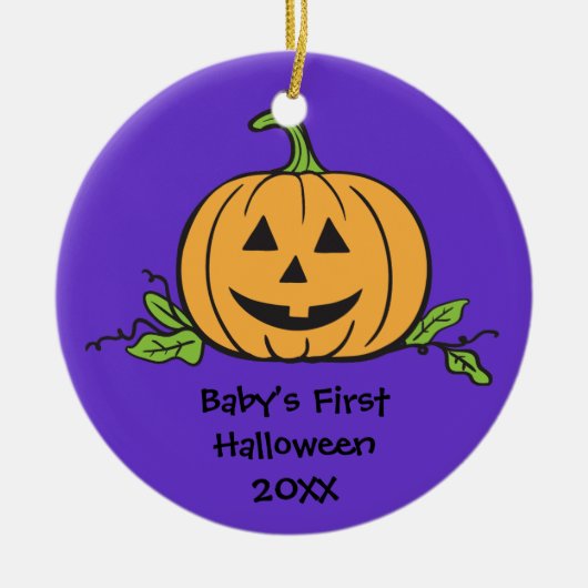 Baby's First Halloween Keepomwille Gift Ornament (Voorkant)