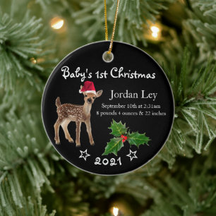 Babys First kerstcadeautje Deer Ceramic Ornament
