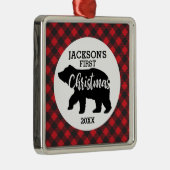 Babys First kerstfoto keramisch Ornament (Rechts)