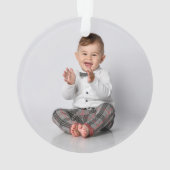Babys First Kerstfoto Ornament (achterkant)
