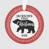 Babys First Kerstfoto Ornament (voorkant)
