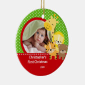 Babys First kerstfoto Ornament Giraffe (Rechts)
