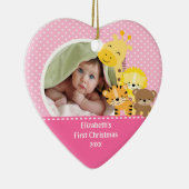 Babys First kerstfoto Ornament Giraffe (Rechts)