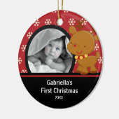 Babys First Kerstfoto Ornament Reindeer (Links)