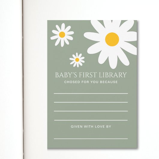 Baby's First Library Card Kaart