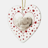Baby's First Valentijnsdag Photo Ornament (Links)