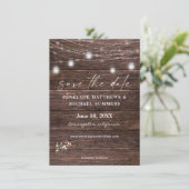 Baby's grote bijzin Sla de datum op Save The Date (Staand voorkant)