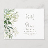 Baby's Grote Eenvoudige Bridal Shower Invitation Briefkaart (Voorkant)