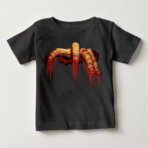 Baby's Halloween T-Shirt Gory Zombie Baby Shirten