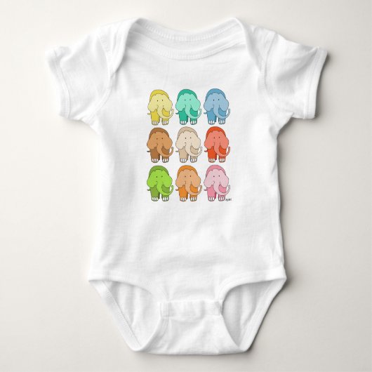 Baby's kudde olifanten romper (Voorkant)