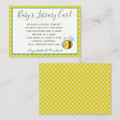 Babys Library Book Request Kaart BEE Buzzing Ba-Be (Voorkant / Achterkant)