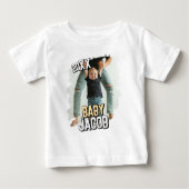 Baby's Naam Modern Simple Grunge Custom Baby Foto (Voorkant)