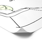 Baby's niet houden, papa, groen poster (Hoek)