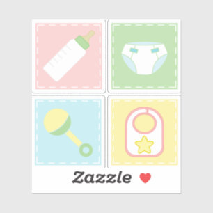 Baby's Quilt Contour Sticker
