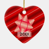 Baby's Red Photo Gift Label & Ornament for Ma (Achterkant)