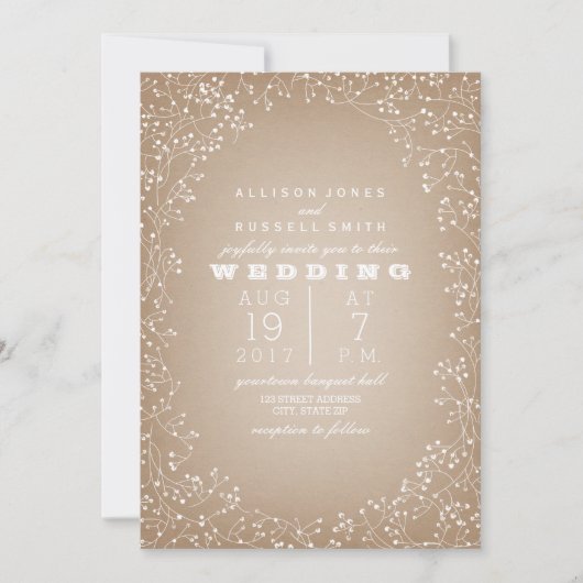 Baby's Ruitende rand Cardstock geïnspireerd Kaart (Voorkant)