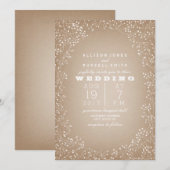 Baby's Ruitende rand Cardstock geïnspireerd Kaart (Voorkant / Achterkant)