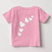 Baby's Valentijnse T-Shirt Baby Custom Love Shirt (Achterkant)
