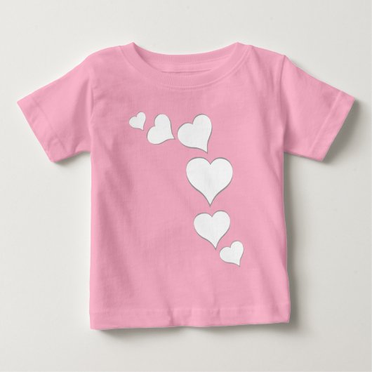Baby's Valentijnse T-Shirt Baby Custom Love Shirt (Voorkant)